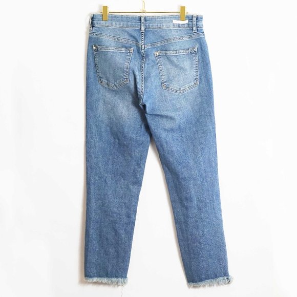 Anthropologie Pilcro Hyphen High Rise Crop Pearl Jeans 28 - Picture 7 of 7